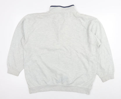 Mannermode Mens Grey Cotton Pullover Sweatshirt Size 2XL