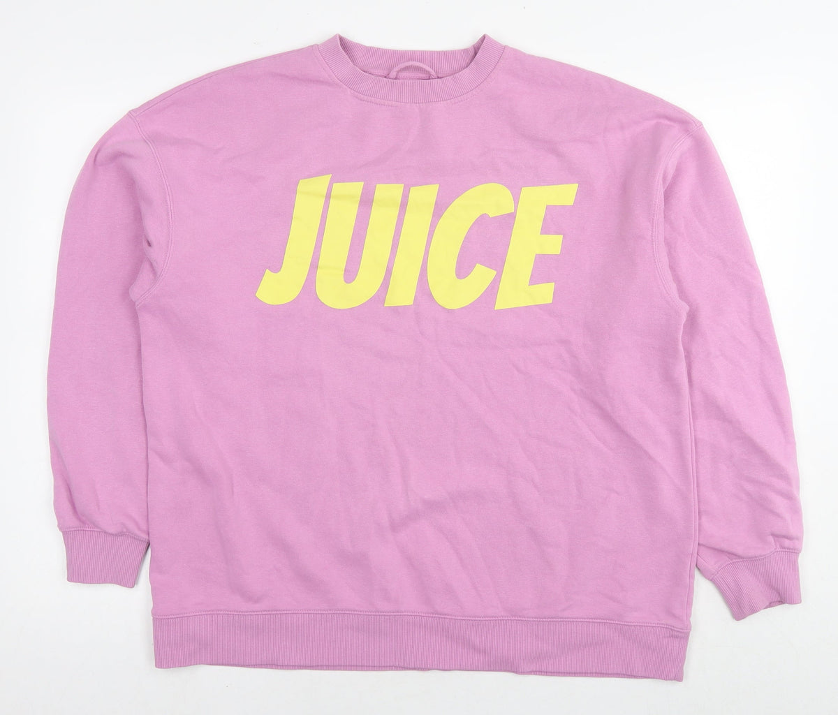 Sinsay Womens Pink Cotton Pullover Sweatshirt Size M Pullover - Juice