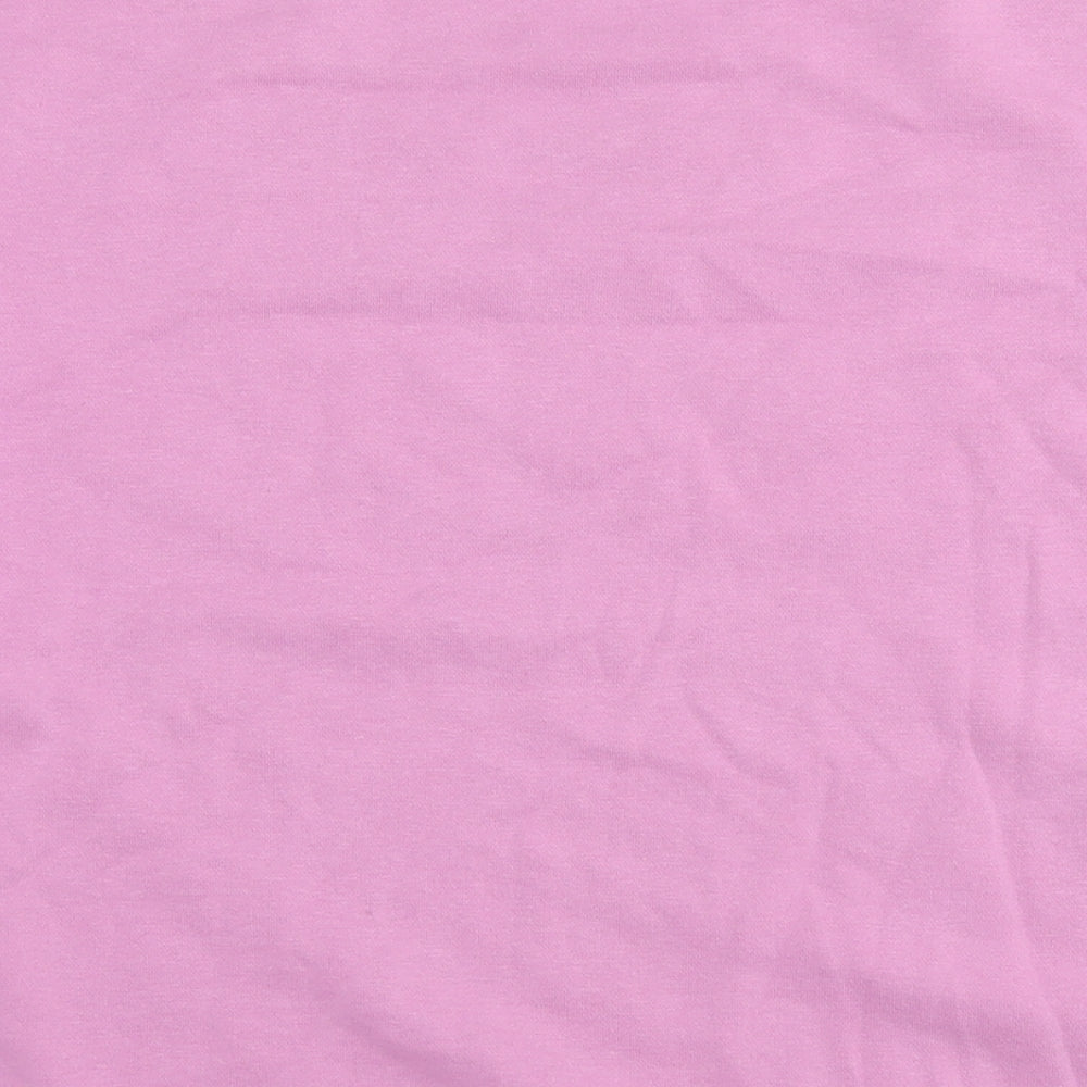 Sinsay Womens Pink Cotton Pullover Sweatshirt Size M Pullover - Juice