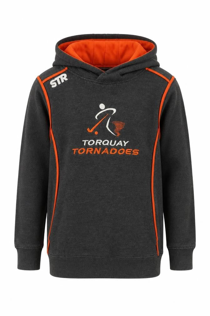 Stradivarius Boys Grey Polyester Pullover Hoodie Size 12 Years Pullover - Torquay Tornadoes