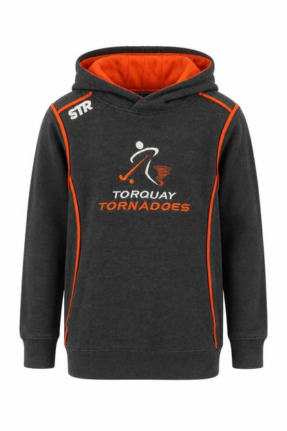 Stradivarius Boys Grey Polyester Pullover Hoodie Size 12 Years Pullover - Torquay Tornadoes