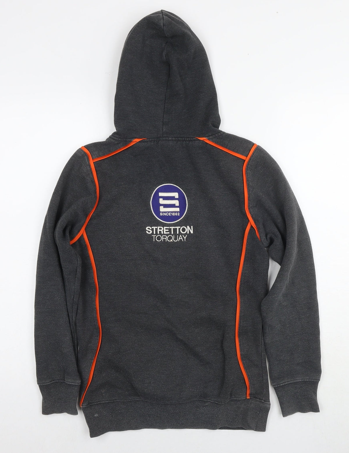 Stradivarius Boys Grey Polyester Pullover Hoodie Size 12 Years Pullover - Torquay Tornadoes
