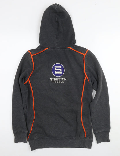 Stradivarius Boys Grey Polyester Pullover Hoodie Size 12 Years Pullover - Torquay Tornadoes