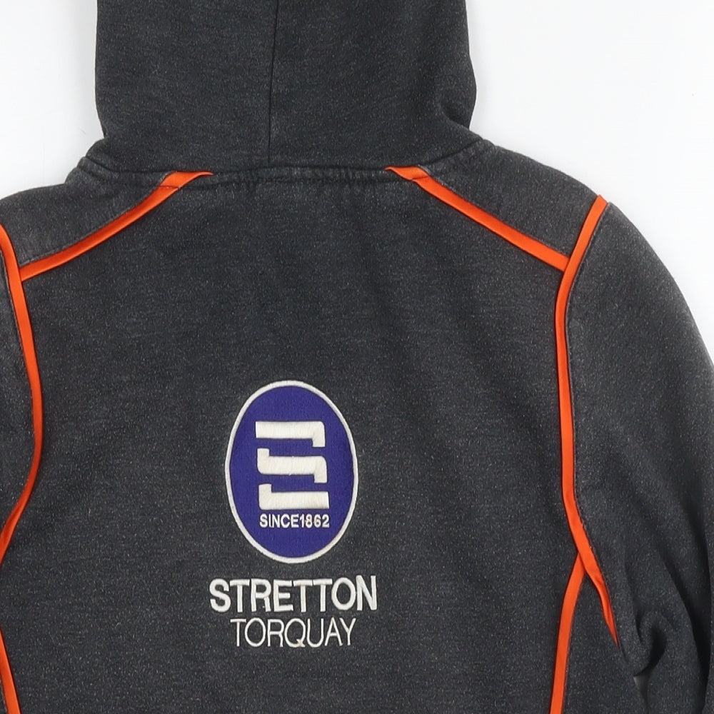 Stradivarius Boys Grey Polyester Pullover Hoodie Size 12 Years Pullover - Torquay Tornadoes