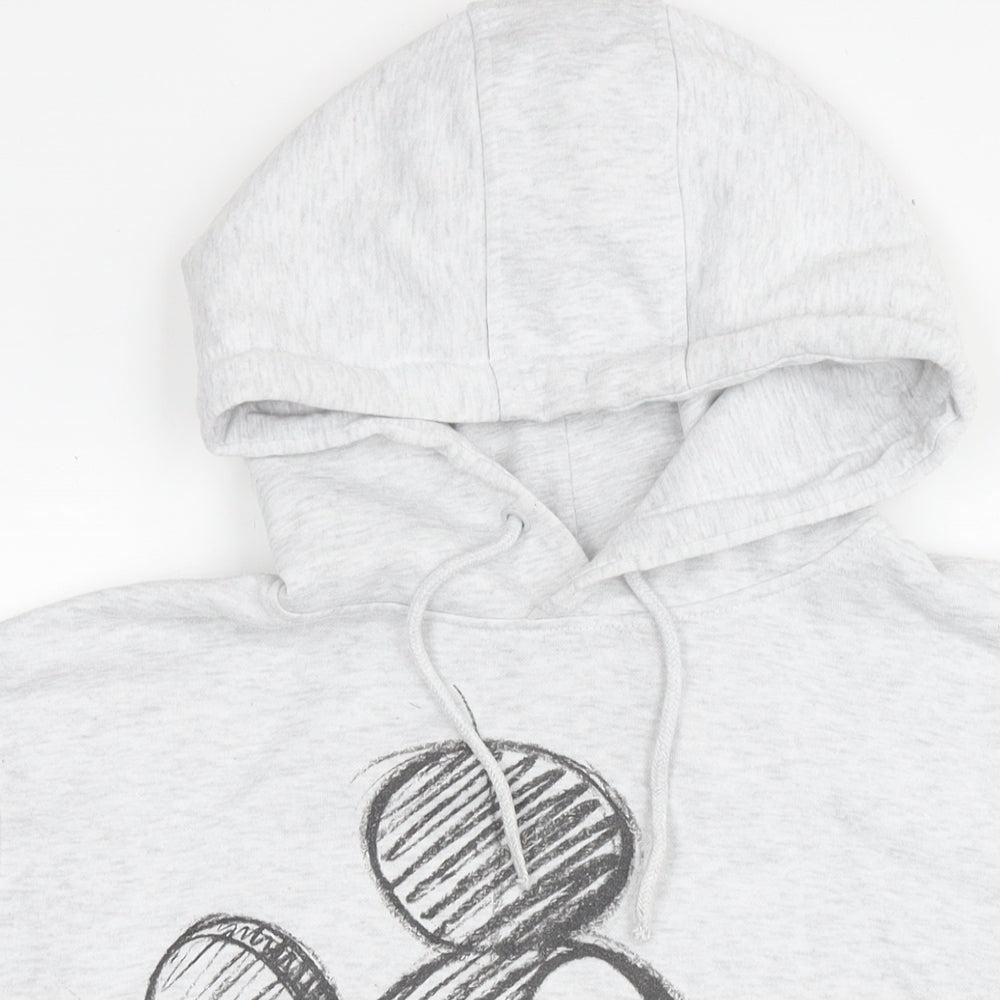 Womens UK Size 10 Disney Grey Pullover Hoodie