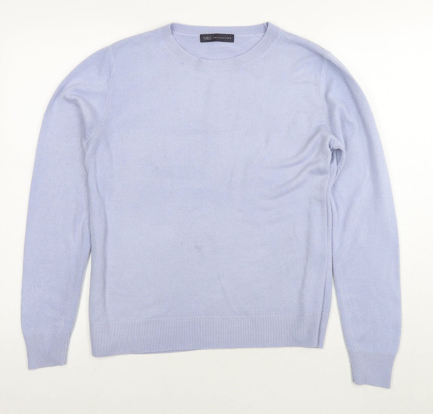 Womens UK Size 14 Marks and Spencer Blue Pullover Jumper