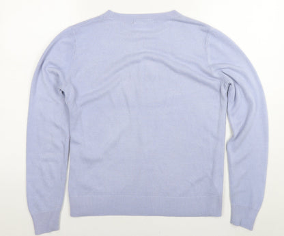 Womens UK Size 14 Marks and Spencer Blue Pullover Jumper