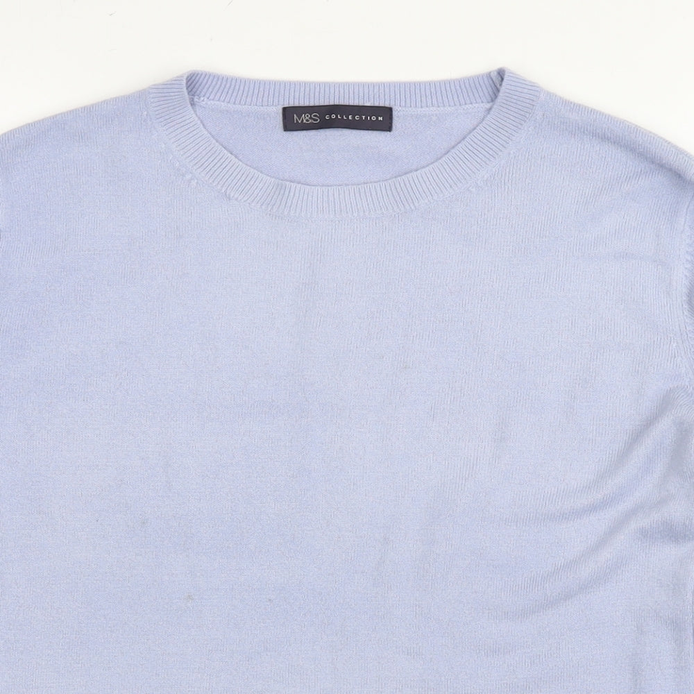 Womens UK Size 14 Marks and Spencer Blue Pullover Jumper