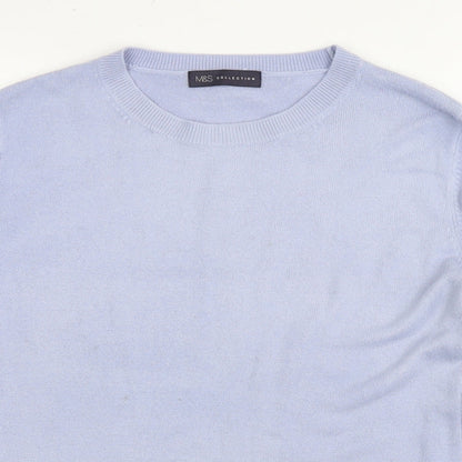 Womens UK Size 14 Marks and Spencer Blue Pullover Jumper