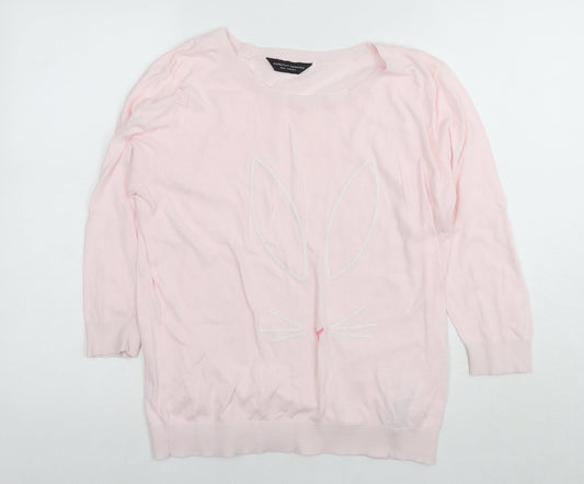 Womens UK Size 16 Dorothy Perkins Pink Pullover Jumper
