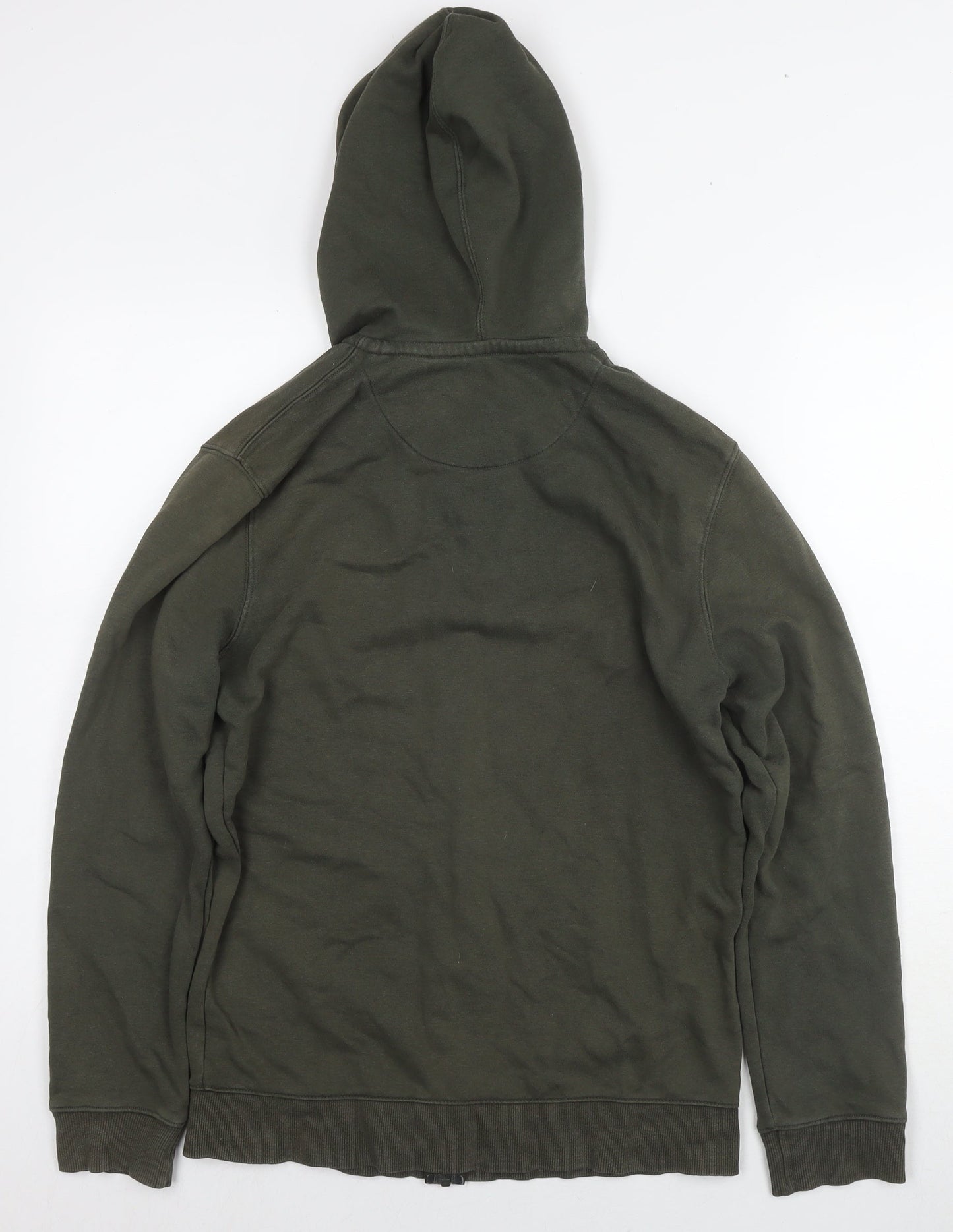 Mens UK Size S Easy Green Full Zip Hoodie
