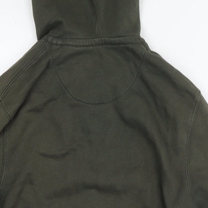 Mens UK Size S Easy Green Full Zip Hoodie
