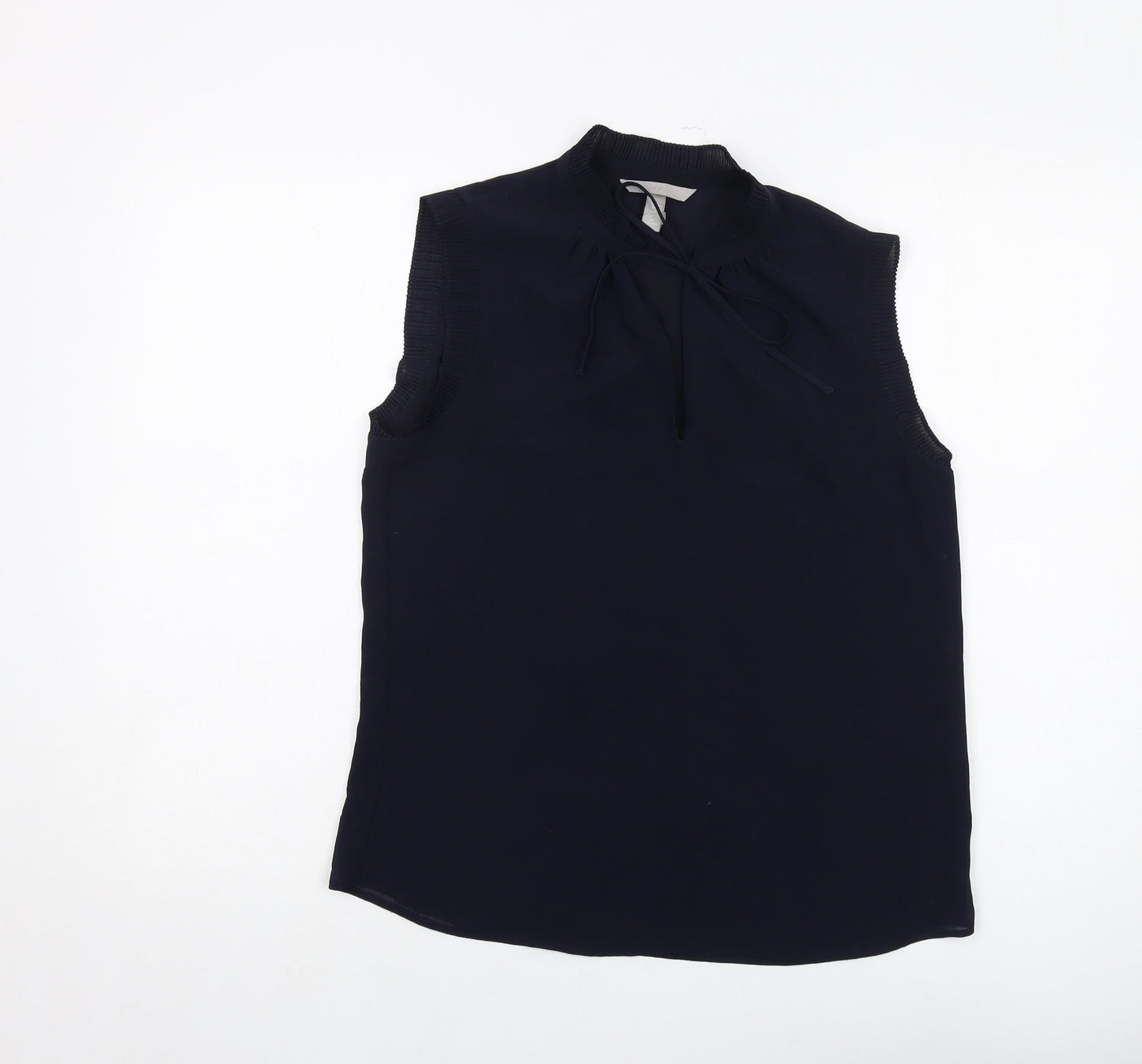 Womens UK Size 8 H&M Blue Basic Tank