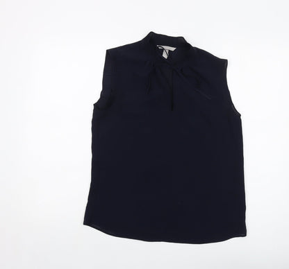 Womens UK Size 8 H&M Blue Basic Tank