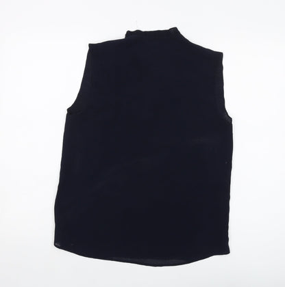 Womens UK Size 8 H&M Blue Basic Tank