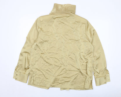 Sommermann Womens Gold Polyester Basic Blouse Size 20 Mock Neck