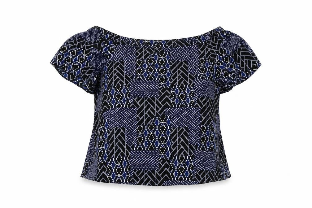 Womens UK Size 12 New Look Black Basic Blouse