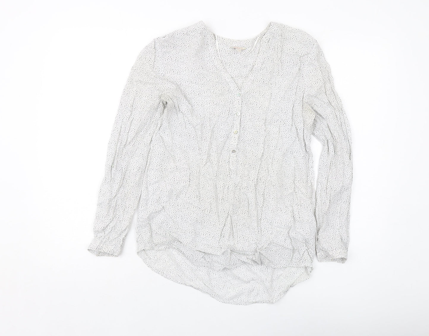 Womens UK Size 12 Esprit White Basic Blouse