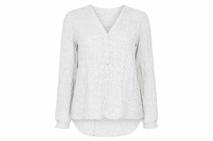Womens UK Size 12 Esprit White Basic Blouse