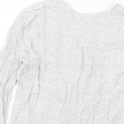 Womens UK Size 12 Esprit White Basic Blouse