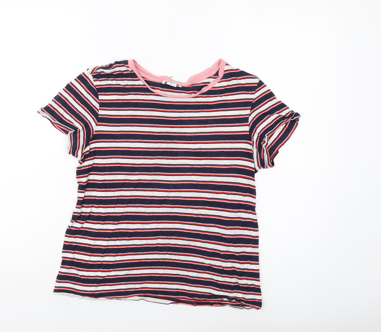 Womens UK Size S Monki Multicoloured Basic T-Shirt