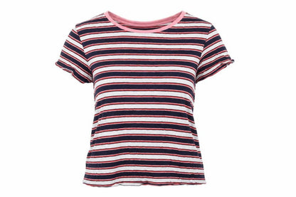 Womens UK Size S Monki Multicoloured Basic T-Shirt