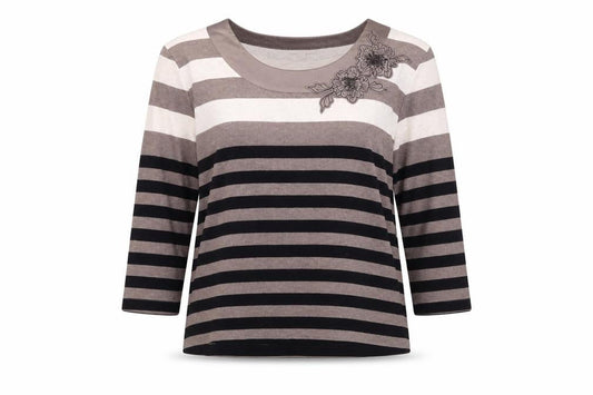 Womens UK Size L CC Brown Basic T-Shirt