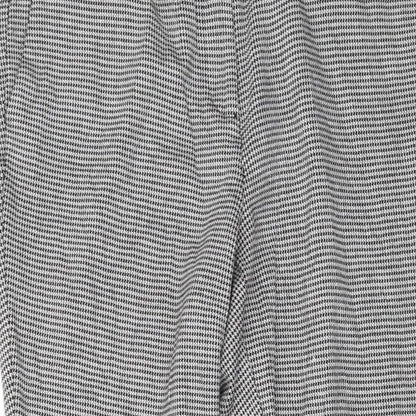 Jasmine&Julianna Womens Grey Geometric Viscose Trousers Size 12 L26 in Regular Button