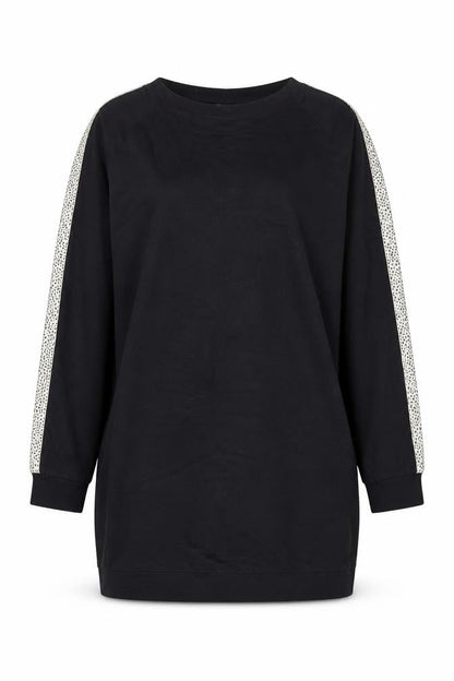 Oliver Bonas Womens Black Cotton Pullover Sweatshirt Size 14 Pullover