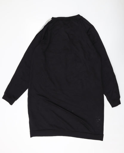 Oliver Bonas Womens Black Cotton Pullover Sweatshirt Size 14 Pullover