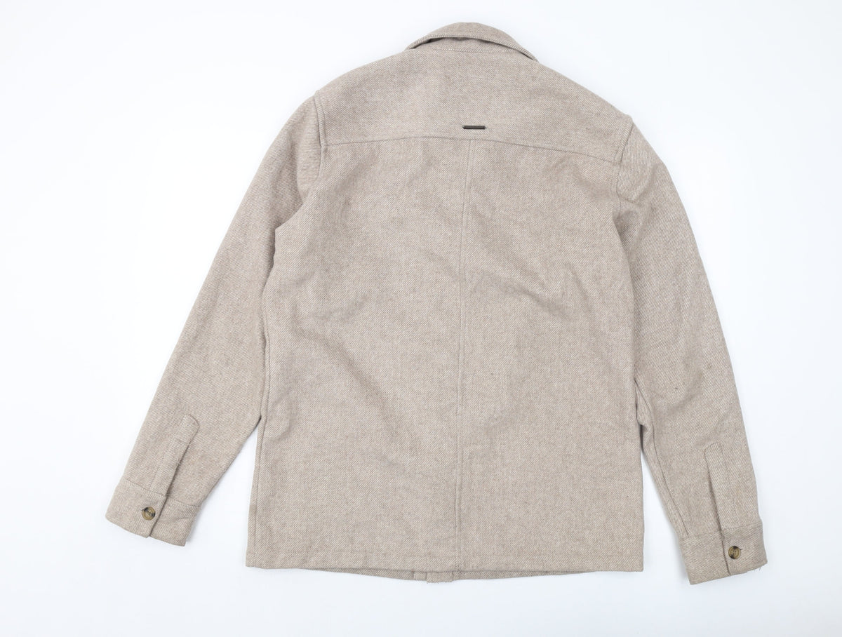 Urban Pioneers Womens Beige Jacket Size M Button