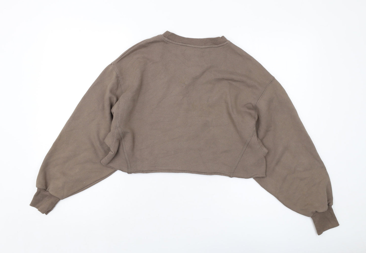 Womens UK Size S Pull&Bear Brown Pullover Sweatshirt