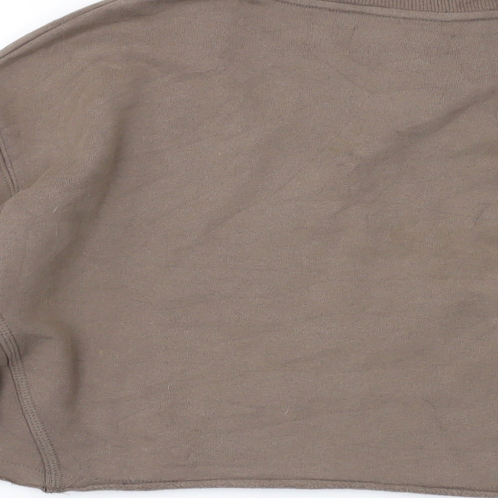 Womens UK Size S Pull&Bear Brown Pullover Sweatshirt