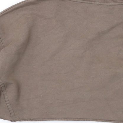 Womens UK Size S Pull&Bear Brown Pullover Sweatshirt