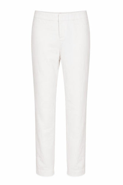 Womens UK Size 6 Ecru Regular Fit  Pink Trousers