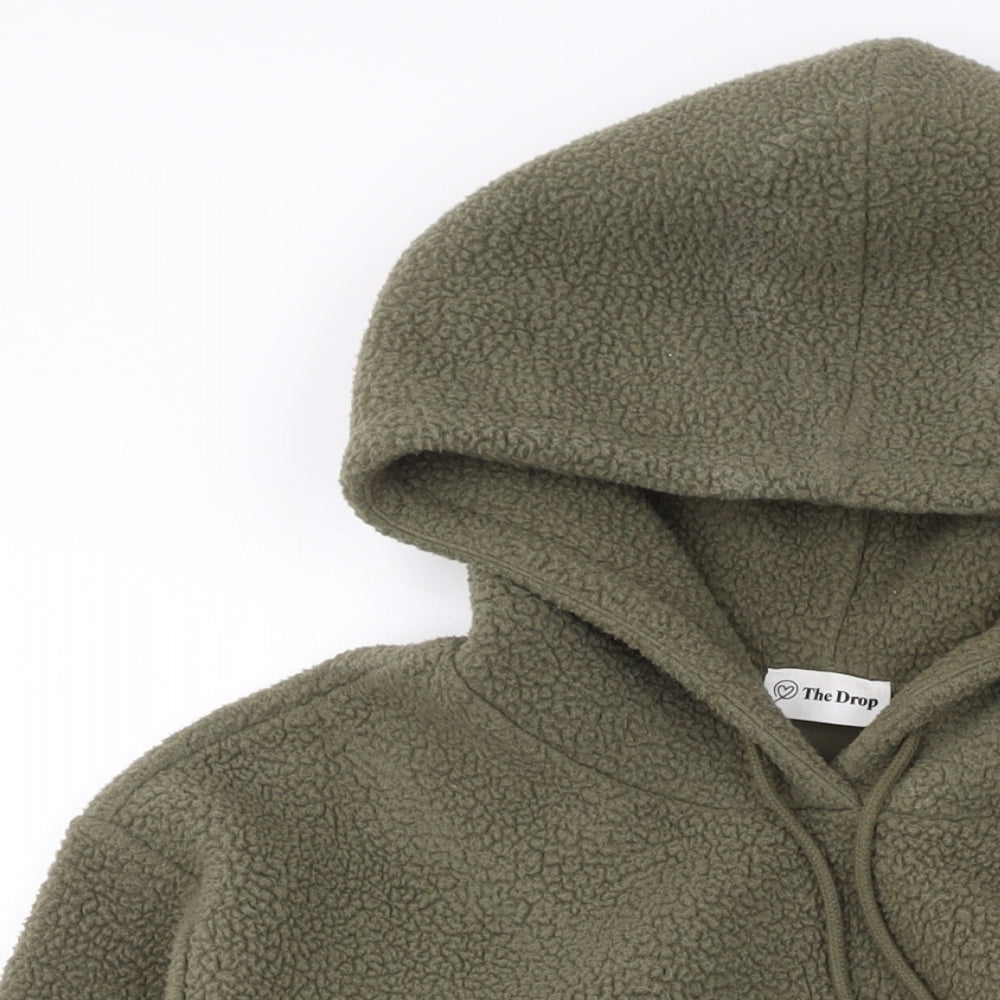 The Drop Womens Green Polyester Pullover Hoodie Size M Pullover