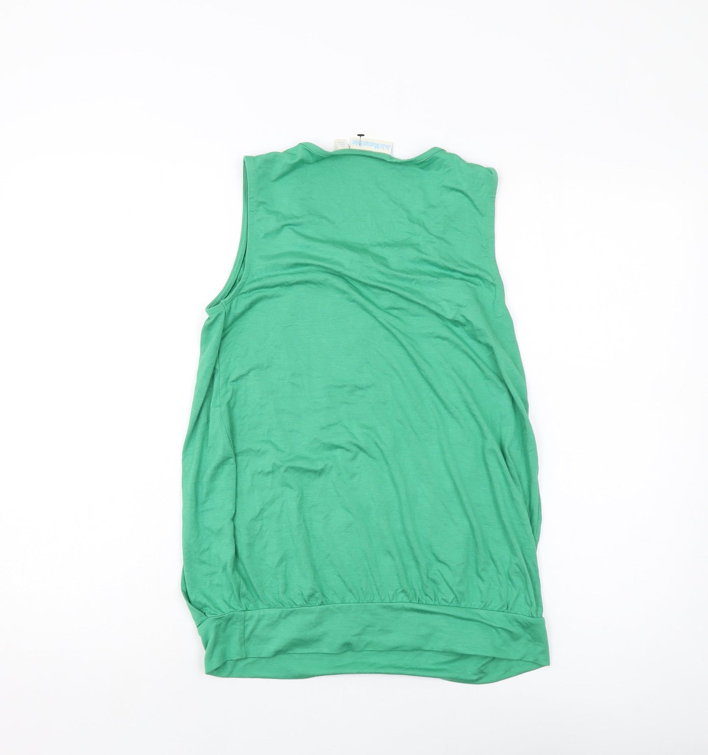 Womens UK Size XS JoJo Maman Bébé Green Basic Tank