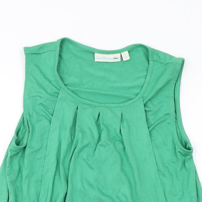 Womens UK Size XS JoJo Maman Bébé Green Basic Tank