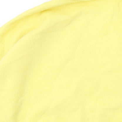 Womens UK Size 14 Disney Yellow Pullover Sweatshirt