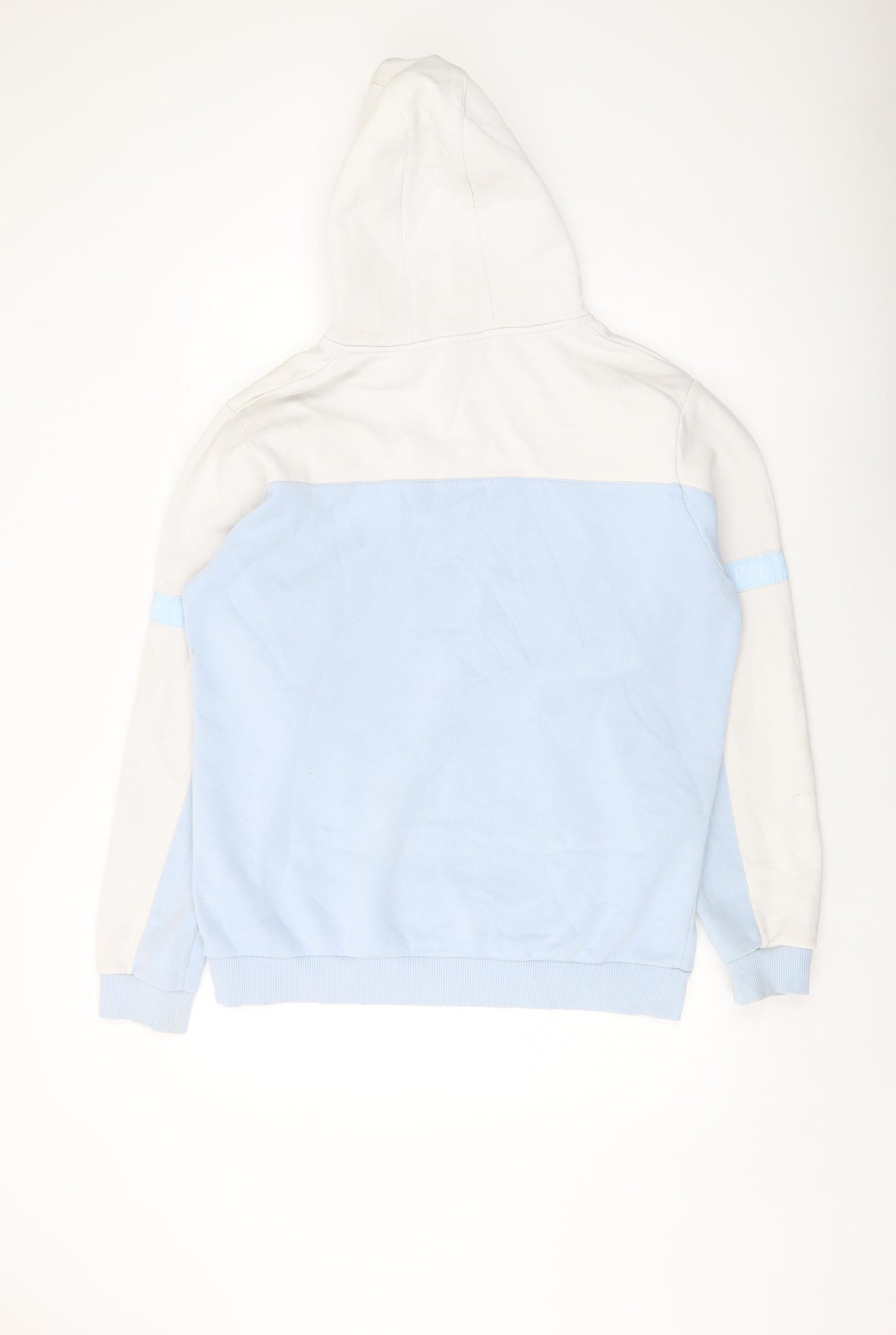 PRE London Mens Blue Cotton Pullover Hoodie Size L