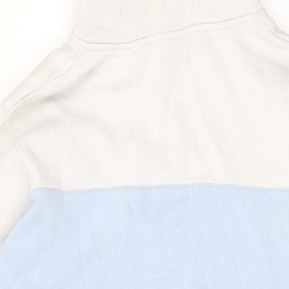 PRE London Mens Blue Cotton Pullover Hoodie Size L