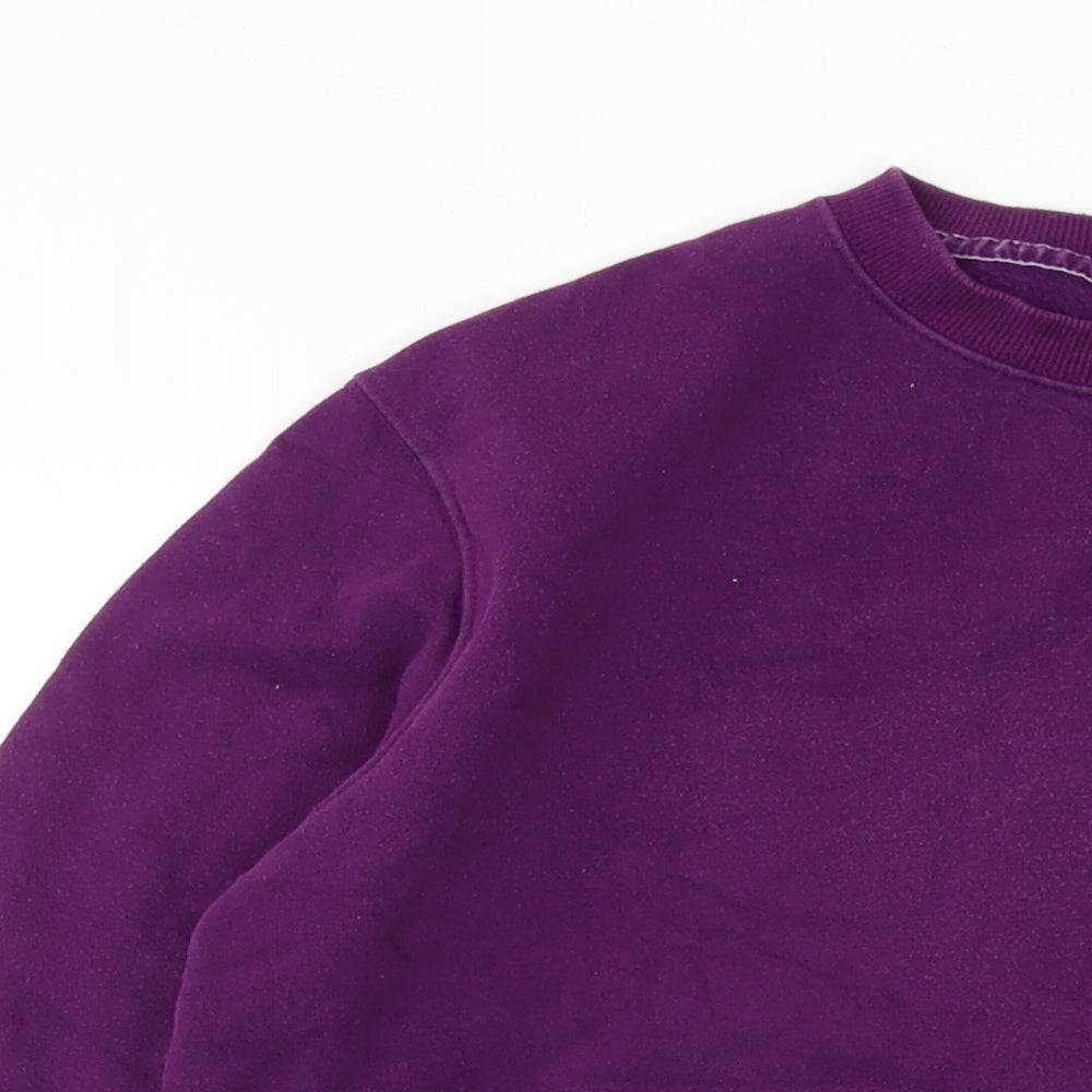Mens UK Size M Cotton Traders Purple Pullover Sweatshirt