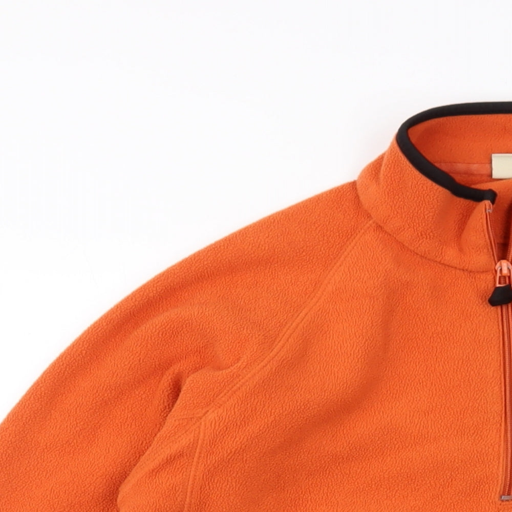 Mens UK Size M Cotton Traders Orange Pullover Sweatshirt