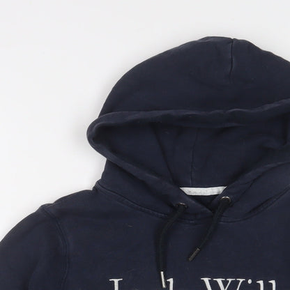 Womens UK Size 8 Jack Wills Blue Pullover Hoodie