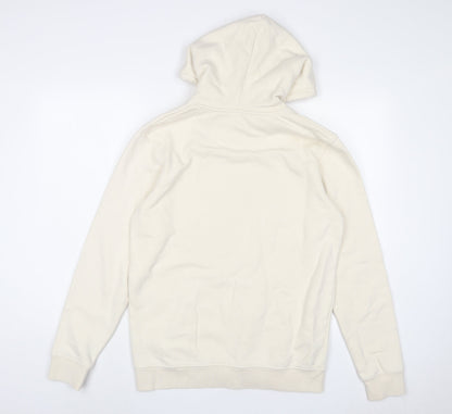 By Pollyanne Womens Ivory Cotton Pullover Hoodie Size M Pullover