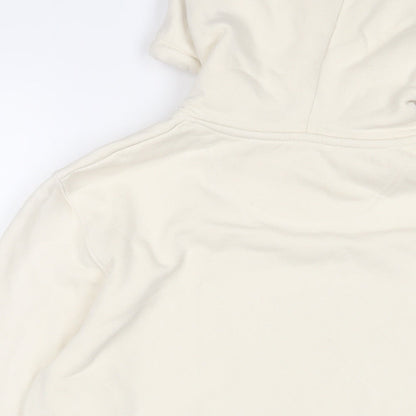 By Pollyanne Womens Ivory Cotton Pullover Hoodie Size M Pullover