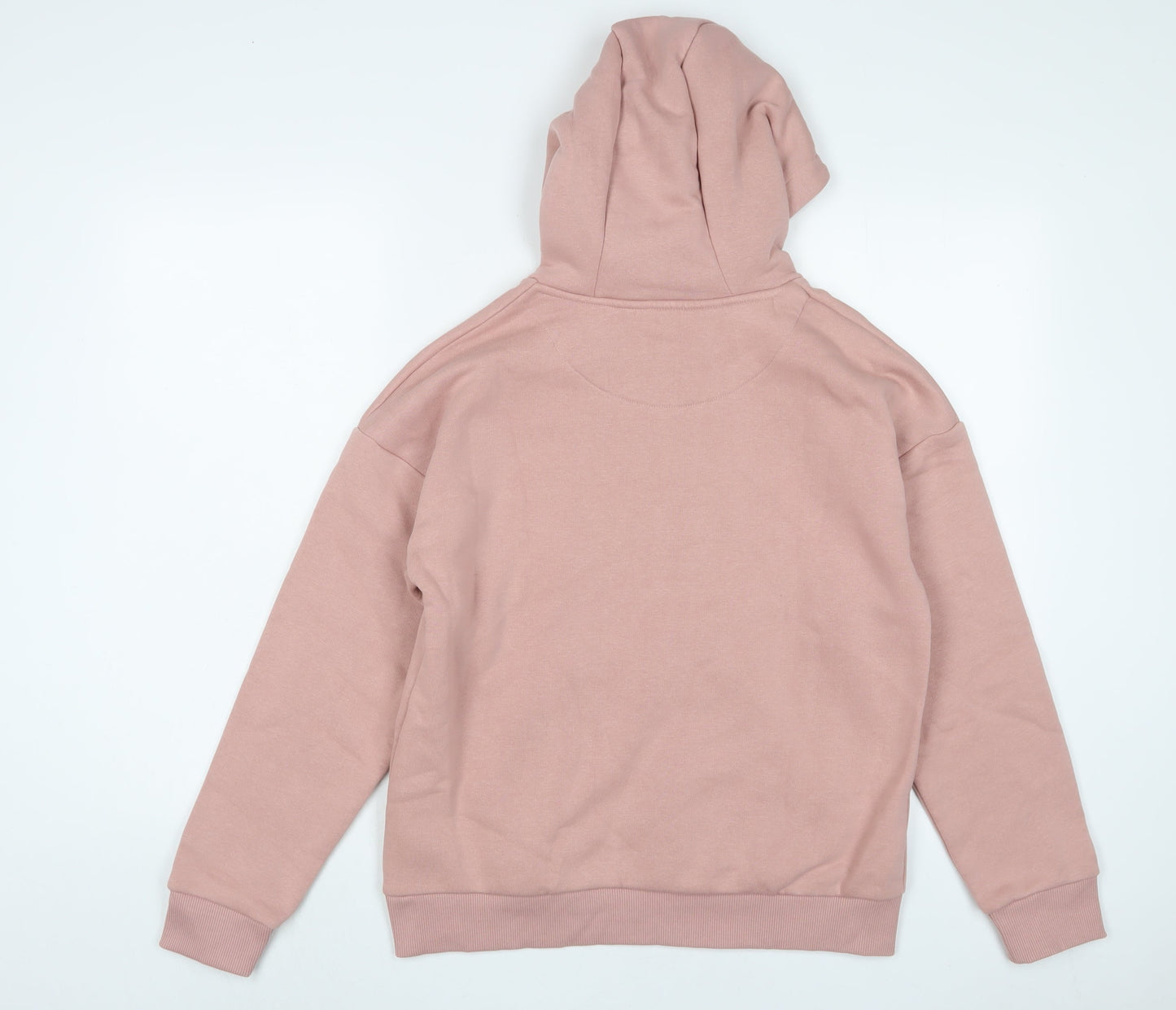 SONNE Girls Pink Cotton Pullover Hoodie Size 13-14 Years Pullover - Logo, Embroidered
