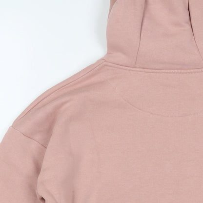SONNE Girls Pink Cotton Pullover Hoodie Size 13-14 Years Pullover - Logo, Embroidered