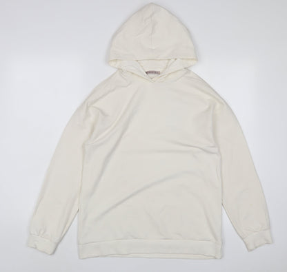 Anna Field Womens Ivory Polyester Pullover Hoodie Size S Pullover