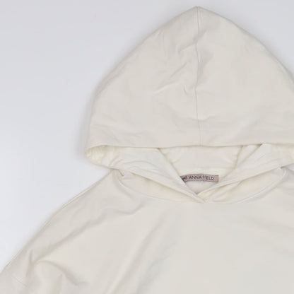Anna Field Womens Ivory Polyester Pullover Hoodie Size S Pullover